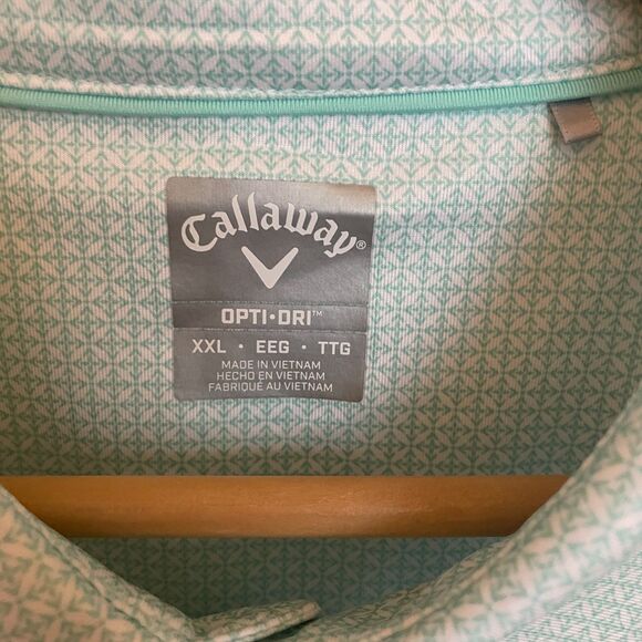 Callaway Opti Dri Mens Polo XXL 2XL Golf Short Sleeve Country Club Performance - Picture 7 of 11